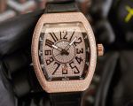 Frank Muller V45 SC DT Vanguard Series 54*42*15mm 2824 Movement Rose Gold Watch
